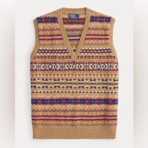 Polo by Ralph Lauren Fair Isle Wool Sweater Vest